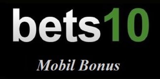 Bets10 Mobil Bonus