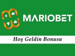 Mariobet Hoş Geldin Bonusu