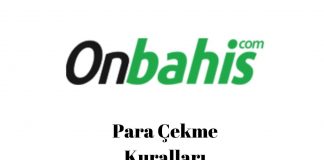 Onbahis Para Çekme Kuralları